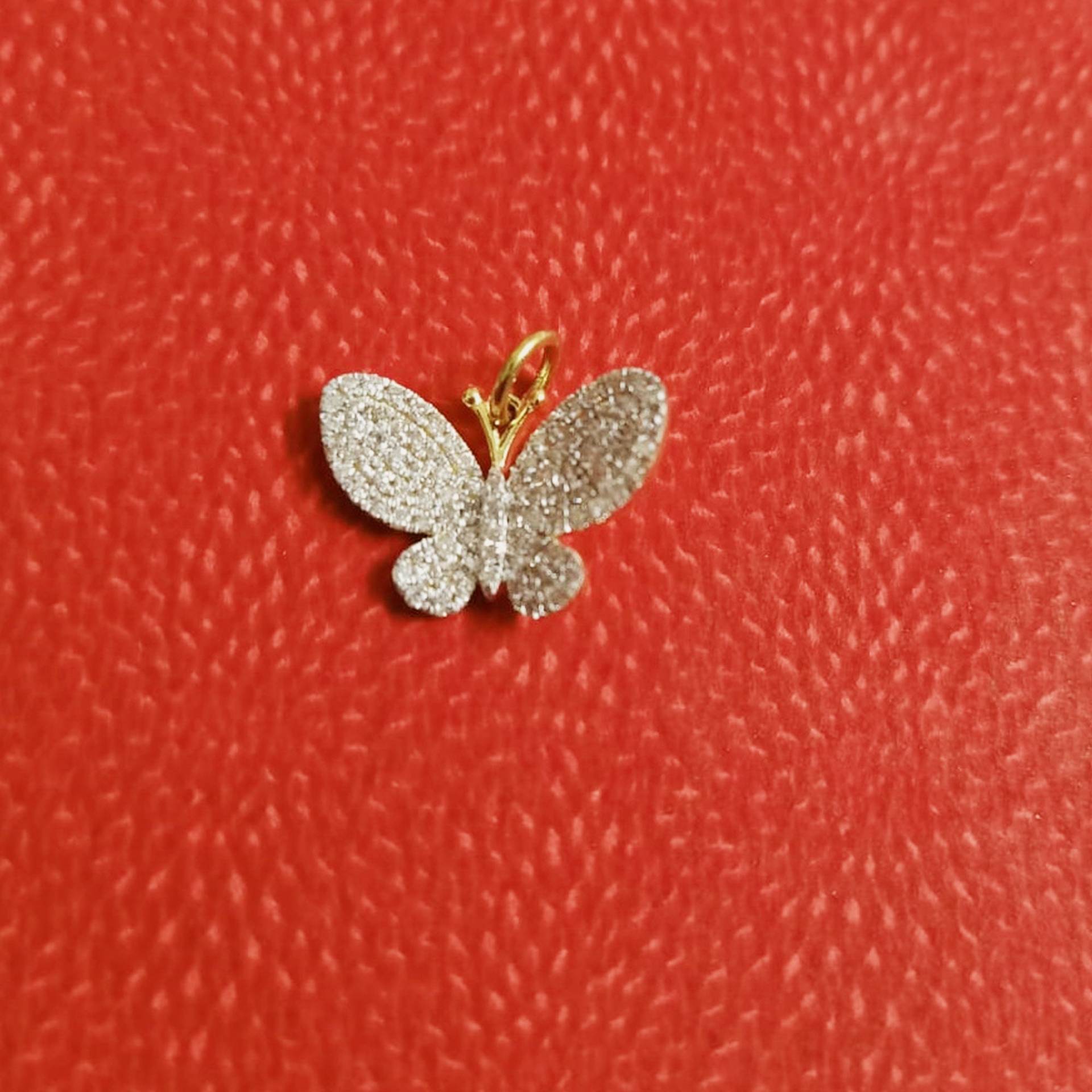 Naturdiamant Schmetterling Anhänger, Diamant Pave Charm, Anhänger Liebe, 14K Gelbgold Insekt Charm Pn-5051 Naturdiamant Schmetterling Anhänger, Diamant Pave Charm, Anhänger Liebe, 14K Gelbgold Insekt Charm Pn-5051 von Gemdiamondjewels