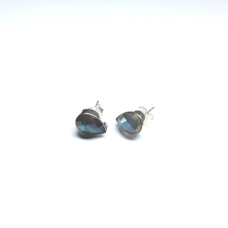 Natürliche Labradorit 7 X 10 Mm Tropfen Facettierte Edelstein Ohrstecker, 925 Sterling Silber Ohrring Geburtsstein Natürliche Labradorit 7 X 10 Mm Tropfen Facettierte Edelstein Ohrstecker, 925 Sterling Silber Ohrring Geburtsstein von Gemfindingworld