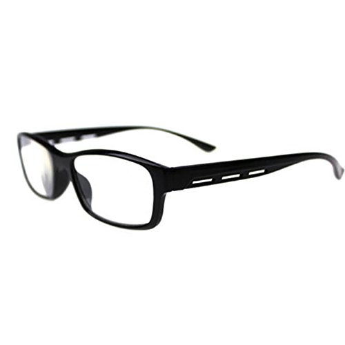 Gemini_mall® Federscharniere Vintage Rechteckige Lesebrille Herren Damen Leser 1.00 1.50 2.00 2.50 3.00 3.50 4.00 (+4.00 Schwarz) von Gemini_mall