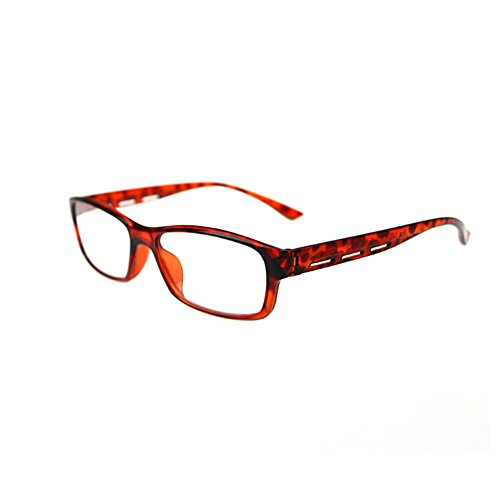 Gemini_mall® Federscharniere Vintage Rechteckige Lesebrille Herren Damen Leser 1.00 1.50 2.00 2.50 3.00 3.50 4.00 (+4.00 Rot) von Gemini_mall