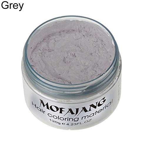 Gemini_mall Haarfarbe Wachs, temporäre Frisur Creme Haar Pomaden, natürliche Frisur Wachs für Party, Cosplay, Halloween, Datum Grau Gemini_mall Haarfarbe Wachs, temporäre Frisur Creme Haar Pomaden, natürliche Frisur Wachs für Party, Cosplay, Halloween, Datum Grau von Gemini_malll