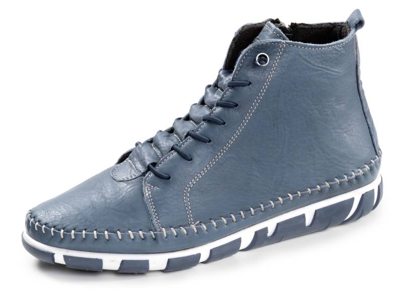 Gemini, bequeme Damen-Boots, Weite G, mit herausnehmbarem Fußbett, Jeans, Größe 40 von Gemini