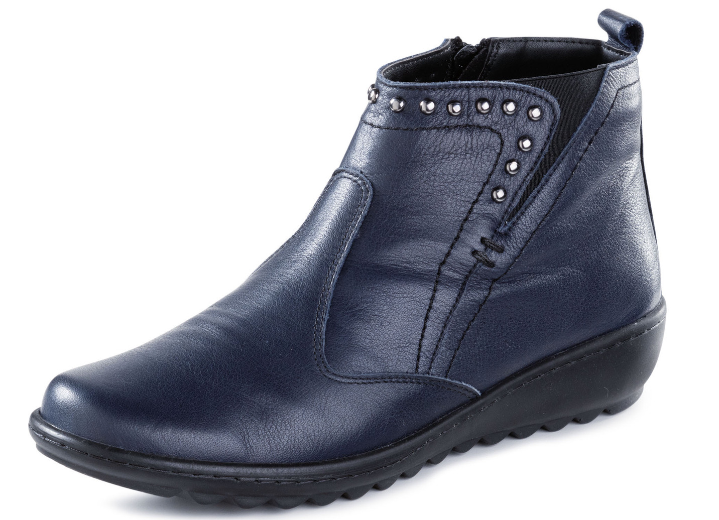 Gemini, bequeme Damen-Boots, Weite G, mit herausnehmbarem Fußbett, Marine, Größe 36 von Gemini