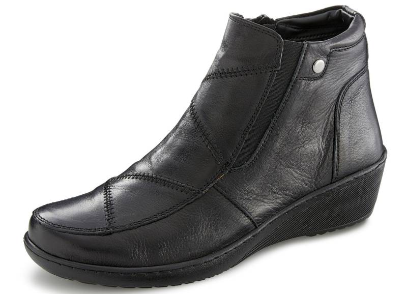 Gemini, bequeme Damen-Boots, Weite H, mit herausnehmbarem Fußbett, Schwarz, Größe 37 von Gemini