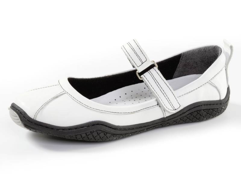 Gemini, klassische Damen-Slipper, Weite G, mit herausnehmbarem Fußbett, Weiss, Größe 36 von Gemini