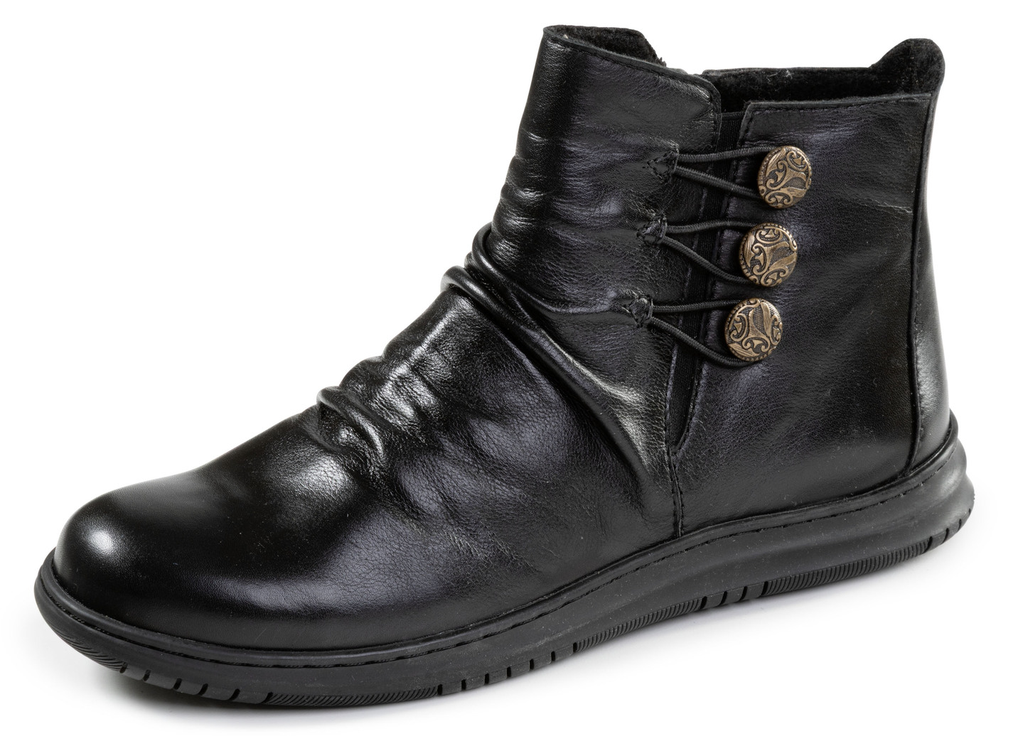 Gemini, modische Damen-Boots, Winterschuhe, Weite G, mite herausnehmbarem Fußbett, Schwarz, Größe 38 von Gemini