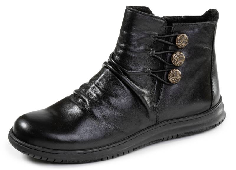 Gemini, modische Damen-Boots, Winterschuhe, Weite G, mite herausnehmbarem Fußbett, Schwarz, Größe 42 von Gemini