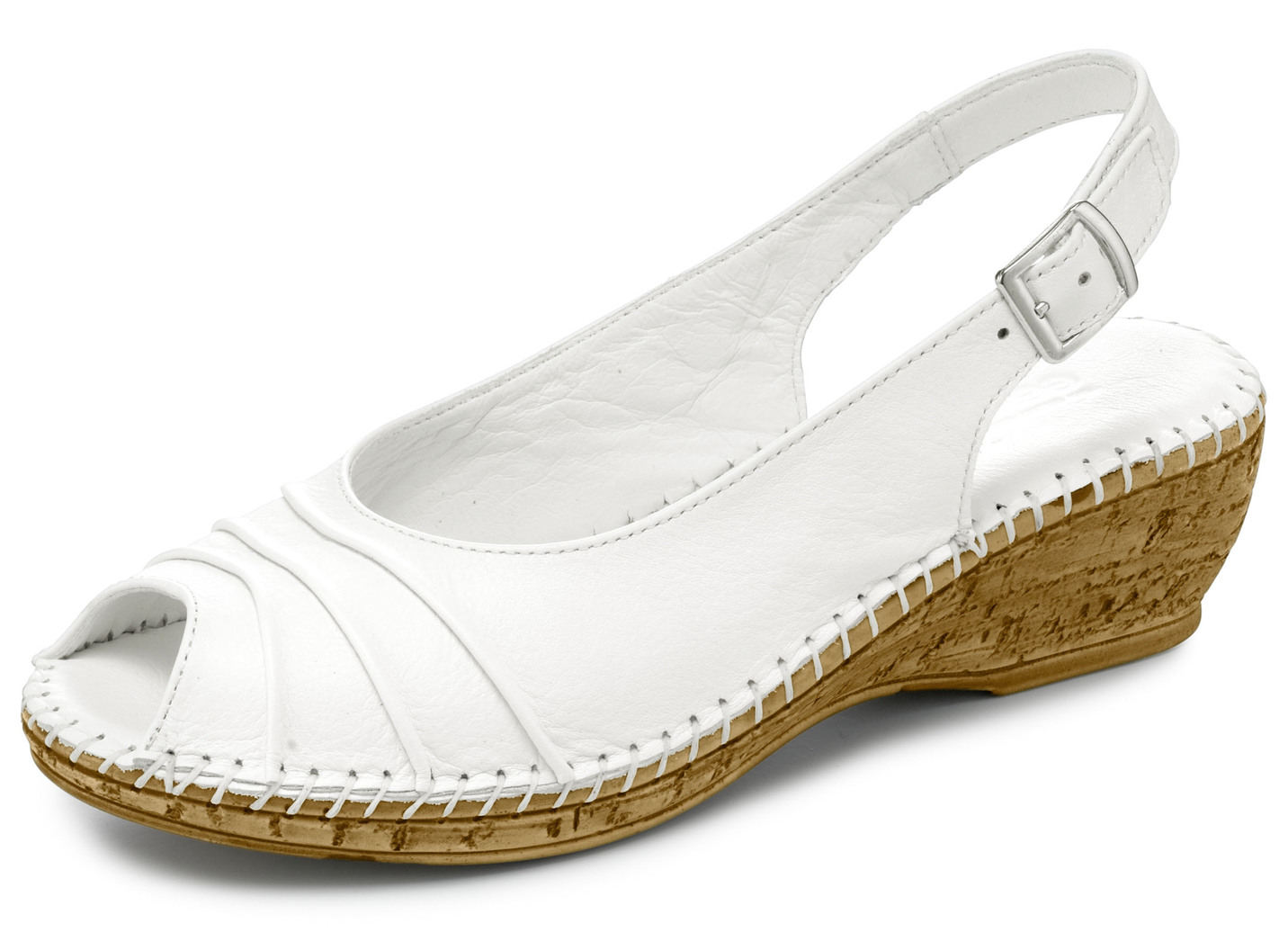 Gemini, schicke Damen-Sandaletten, Weite G, mit Gummizug, Weiss, Größe 42 Gemini, schicke Damen-Sandaletten, Weite G, mit Gummizug, Weiss, Größe 42 von Gemini