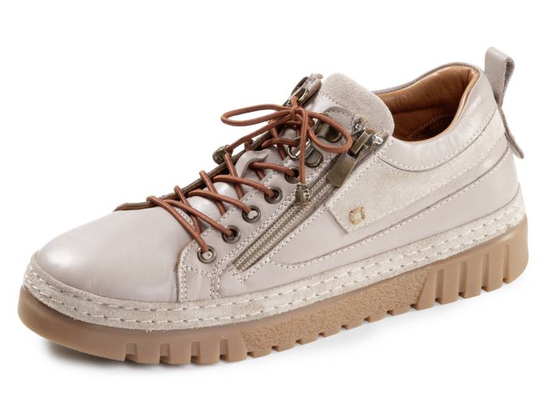 Gemini, schicke Damen-Schnürschuhe, Weite G, mit herausnehmbarem Fußbett, Kiesel, Größe 41 von Gemini