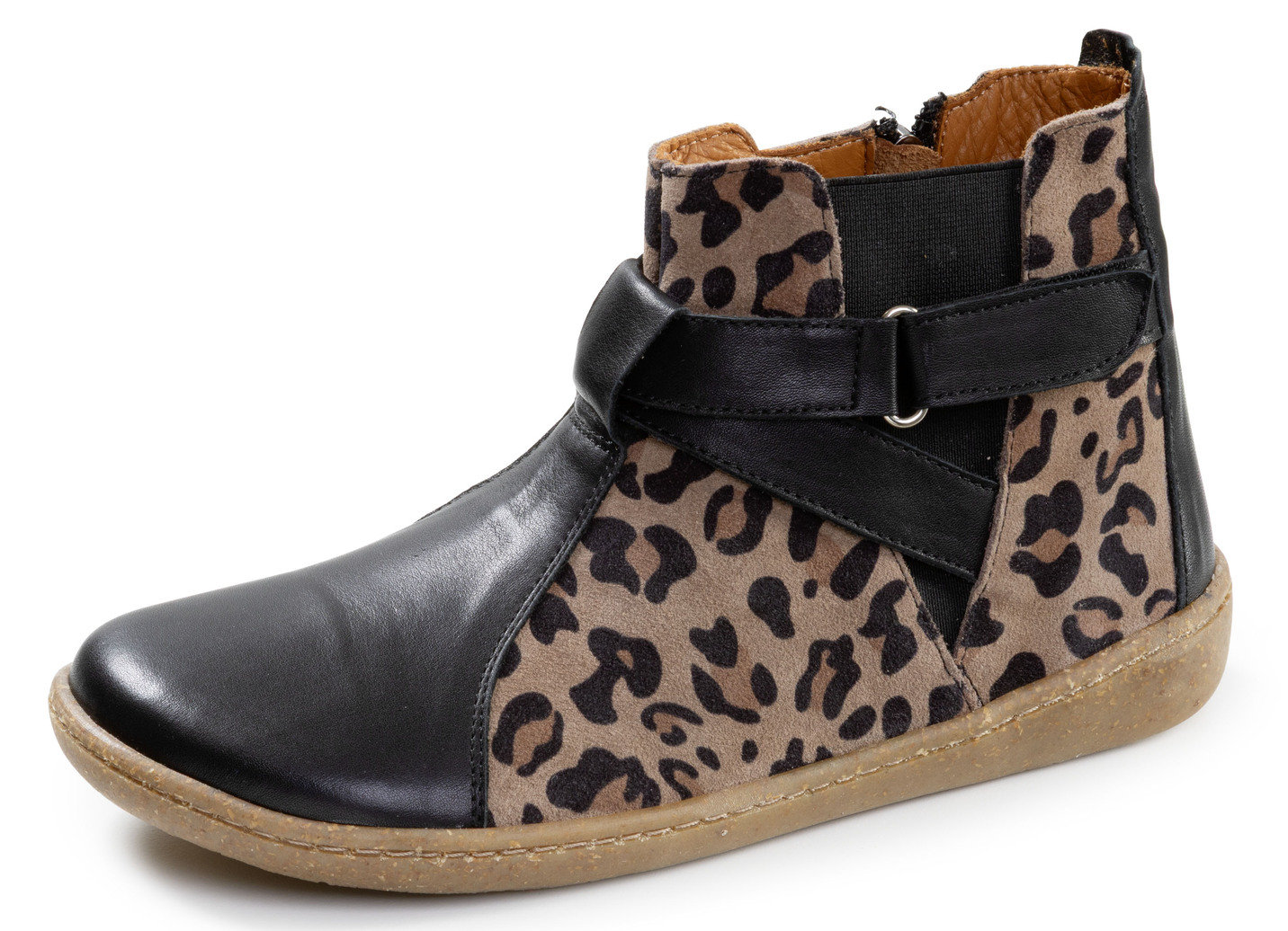 Gemini, trendige Damen-Barfußschuhe, Weite G, mit herausnehmbarem Fußbett, Schwarz-Taupe, Größe 37 von Gemini