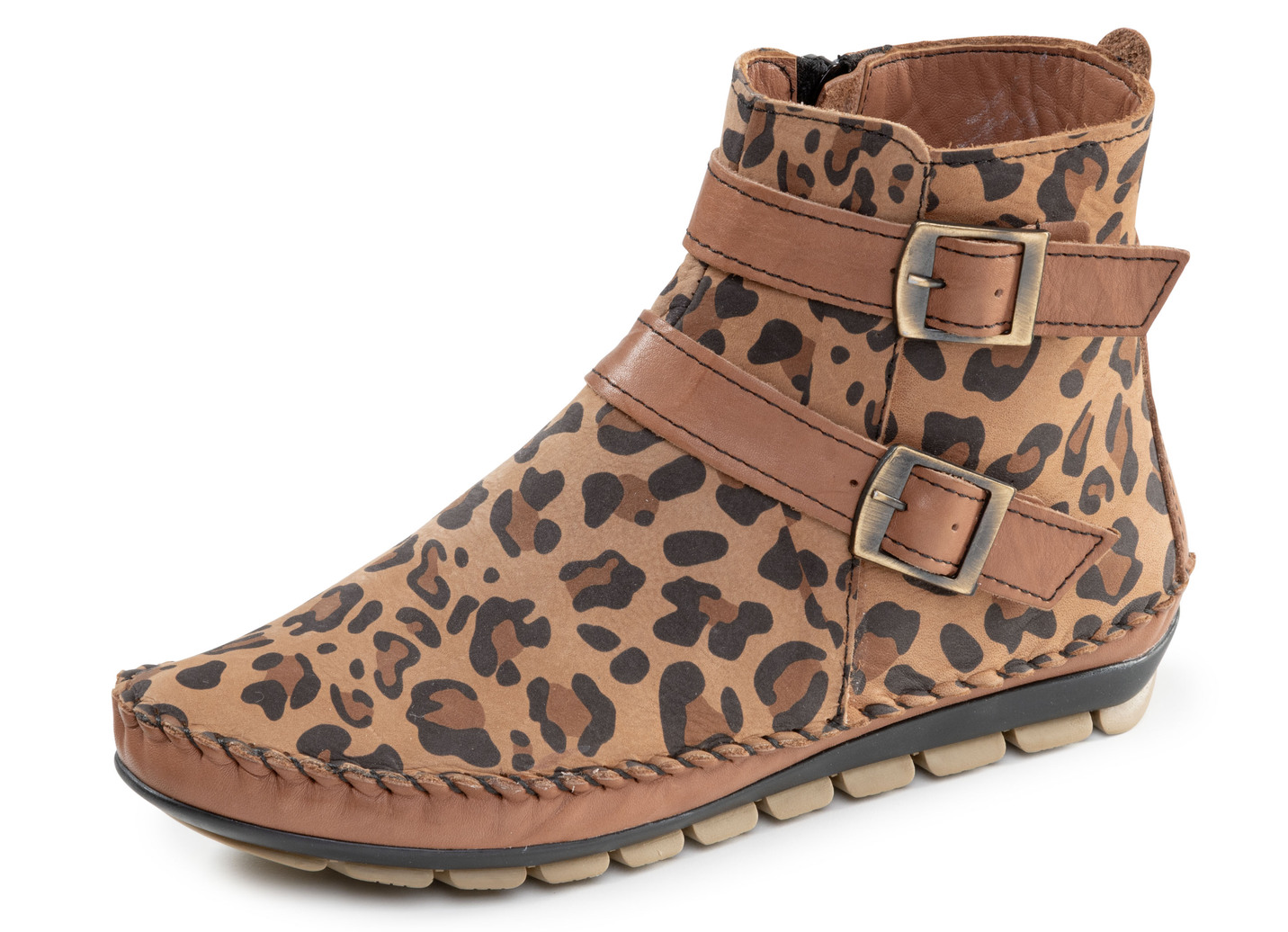 Gemini, trendige Damen-Boots, Weite G, mit herausnehmbarem Fußbett, Braun, Größe 42 von Gemini