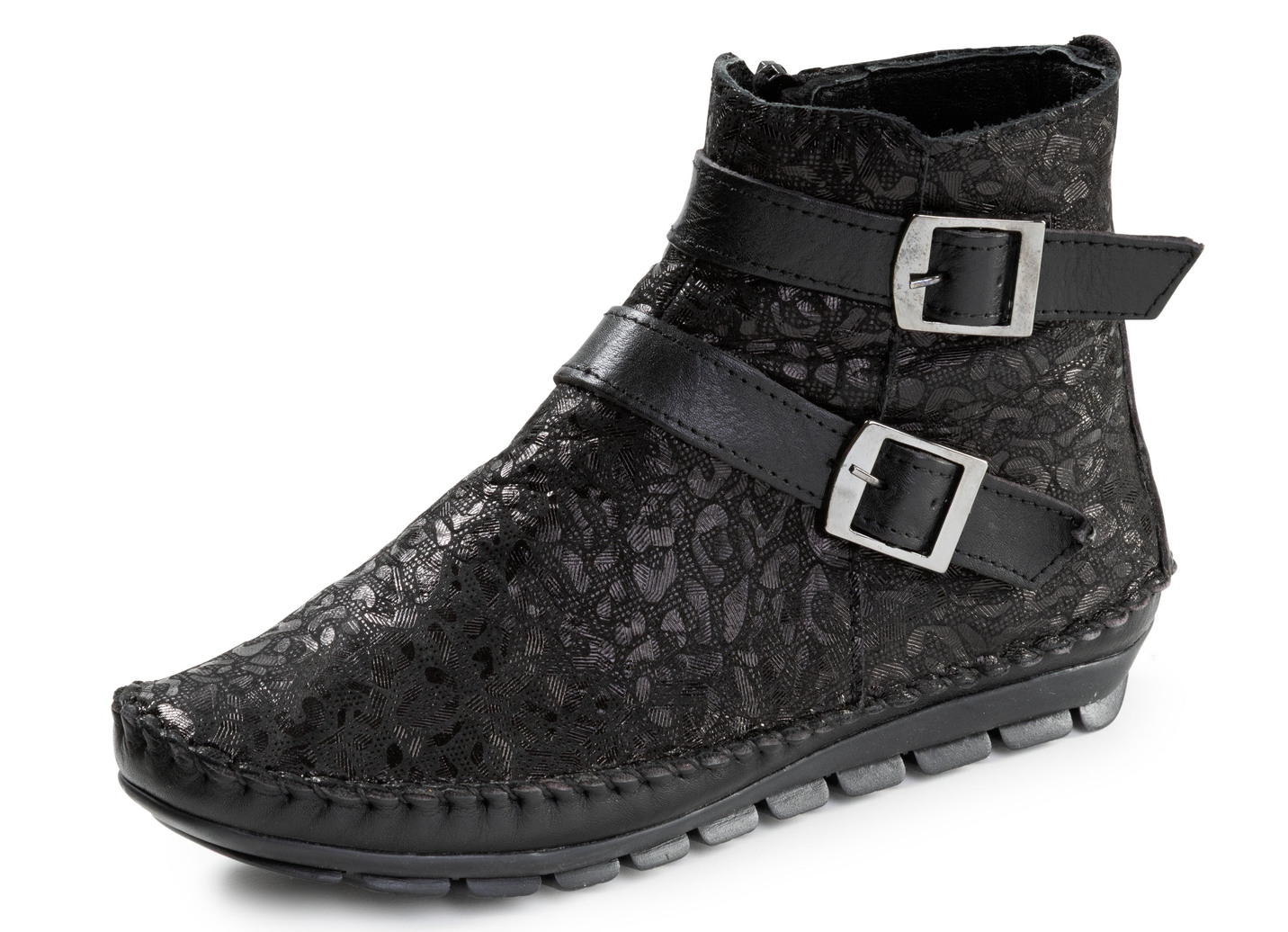 Gemini, trendige Damen-Boots, Weite G, mit herausnehmbarem Fußbett, Schwarz, Größe 37 von Gemini