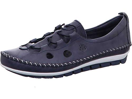 Gemini 003115-01 Schuhe Damen Ballerina Slipper Mokassins, Größe:41 EU, Farbe:Blau von Gemini