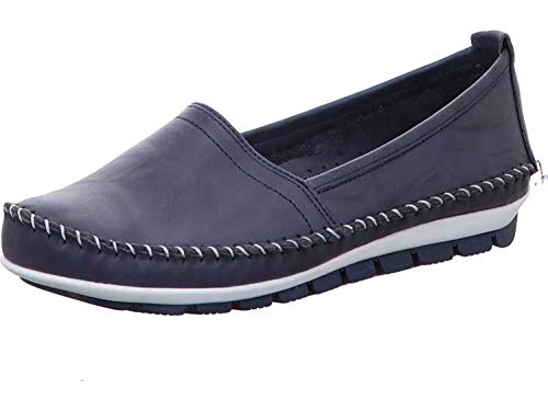 Gemini 003122-01 Schuhe Damen Ballerina Slipper Mokassins, Größe:36 EU, Farbe:Blau von Gemini