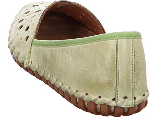 Gemini 031223-02 Schuhe Damen Ballerinas Slipper Leder, Größe:38 EU, Farbe:Grün von Gemini