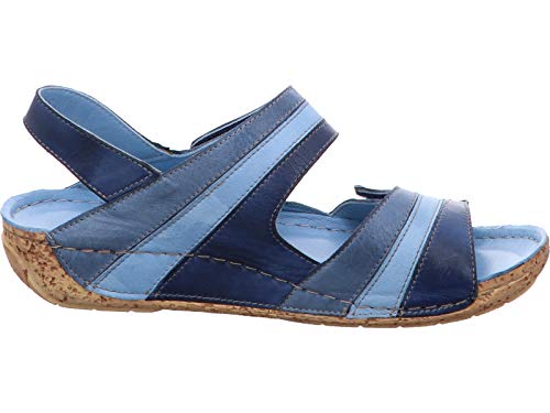 Gemini 032003-02 Damen Sandalen Sandaletten Slingback, Größe:36 EU, Farbe:Blau von Gemini
