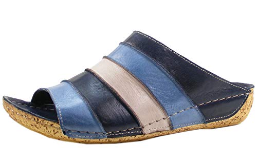 Gemini 032084-02 Damen Schuhe Pantoletten Clogs, Größe:42 EU, Farbe:Blau von Gemini