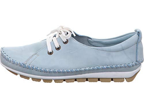 Gemini 311278-01 Damen Schnürschuhe Halbschuhe Slipper Leder, Größe:38 EU, Farbe:Blau von Gemini