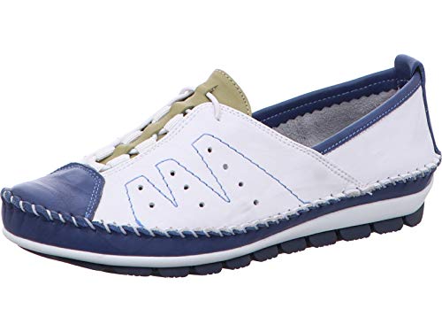 Gemini 382002-01-820 Damen Halbschuhe Schnürschuhe Leder, Größe:38 EU, Farbe:Blau von Gemini