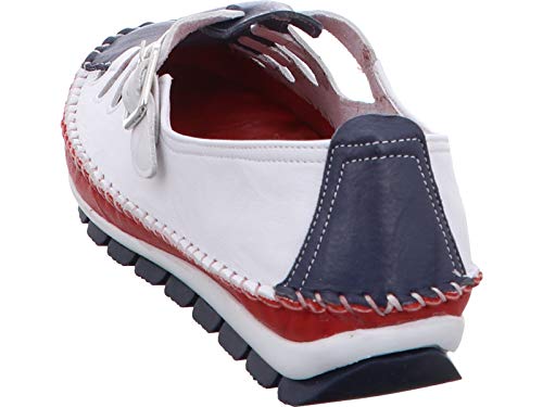 Gemini 382004-01 Damen Ballerina Slipper Leder, Größe:41 EU, Farbe:Mehrfarbig von Gemini