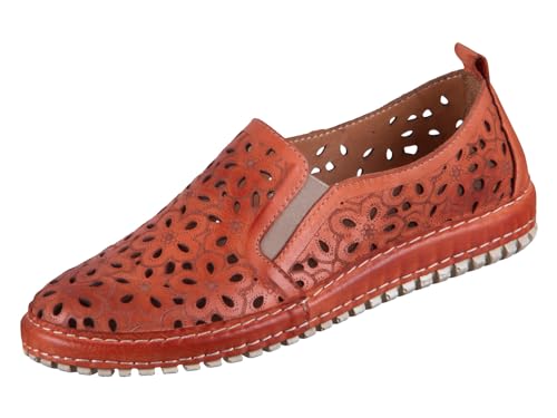 Gemini Anilina Slipper 336434-02-610 Leder Rot (papaya), 41 von Gemini