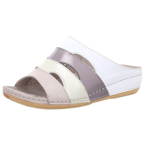 Gemini Damen Pantoletten grau/Silber Gr. 41 von Gemini