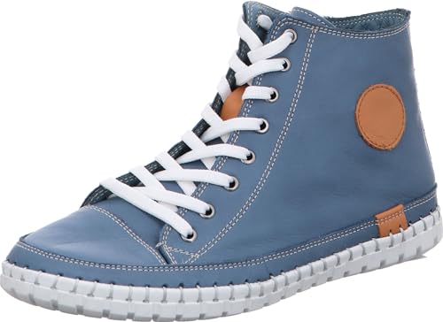 Gemini Damen Schnürboot Reißverschluss High Top Sneaker Stiefelette 395160-02, Größe:39 EU, Farbe:Mehrfarbig von Gemini