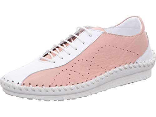 Gemini Damen Schnürschuhe Halbschuhe Leder 341105-02, Größe:40 EU, Farbe:Rosa von Gemini