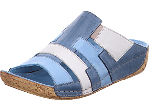 Gemini Damen Schuhe Clogs Pantoletten 032156-02, Größe:37 EU, Farbe:Blau von Gemini