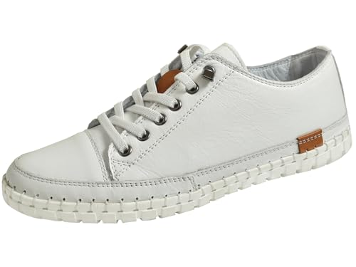 Gemini Damen Sneaker Schnürschuh mit losen Einlagen Gummisohle 395610-02, Größe:42 EU, Farbe:Weiß Gemini Damen Sneaker Schnürschuh mit losen Einlagen Gummisohle 395610-02, Größe:42 EU, Farbe:Weiß von Gemini