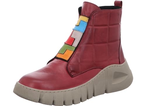 Gemini Damen Stiefelette geometrische Formen Reißverschluss Profilsohle 033309-02, Größe:41 EU, Farbe:Mehrfarbig von Gemini