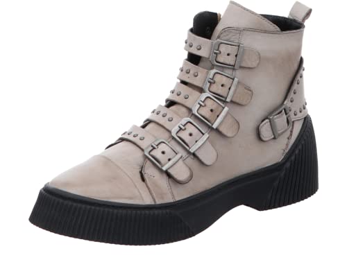 Gemini Damen Stiefeletten Schnallenboot Reißverschluss 033105-02, Größe:38 EU, Farbe:Beige von Gemini