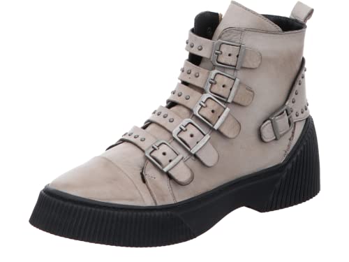 Gemini Damen Stiefeletten Schnallenboot Reißverschluss 033105-02, Größe:40 EU, Farbe:Beige von Gemini