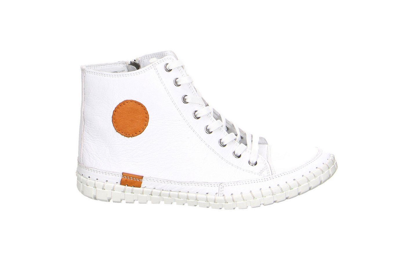 Gemini Gemini Anilina Stiefel Leder Comfort Schnürschuhe weiss Schnürschuh von Gemini