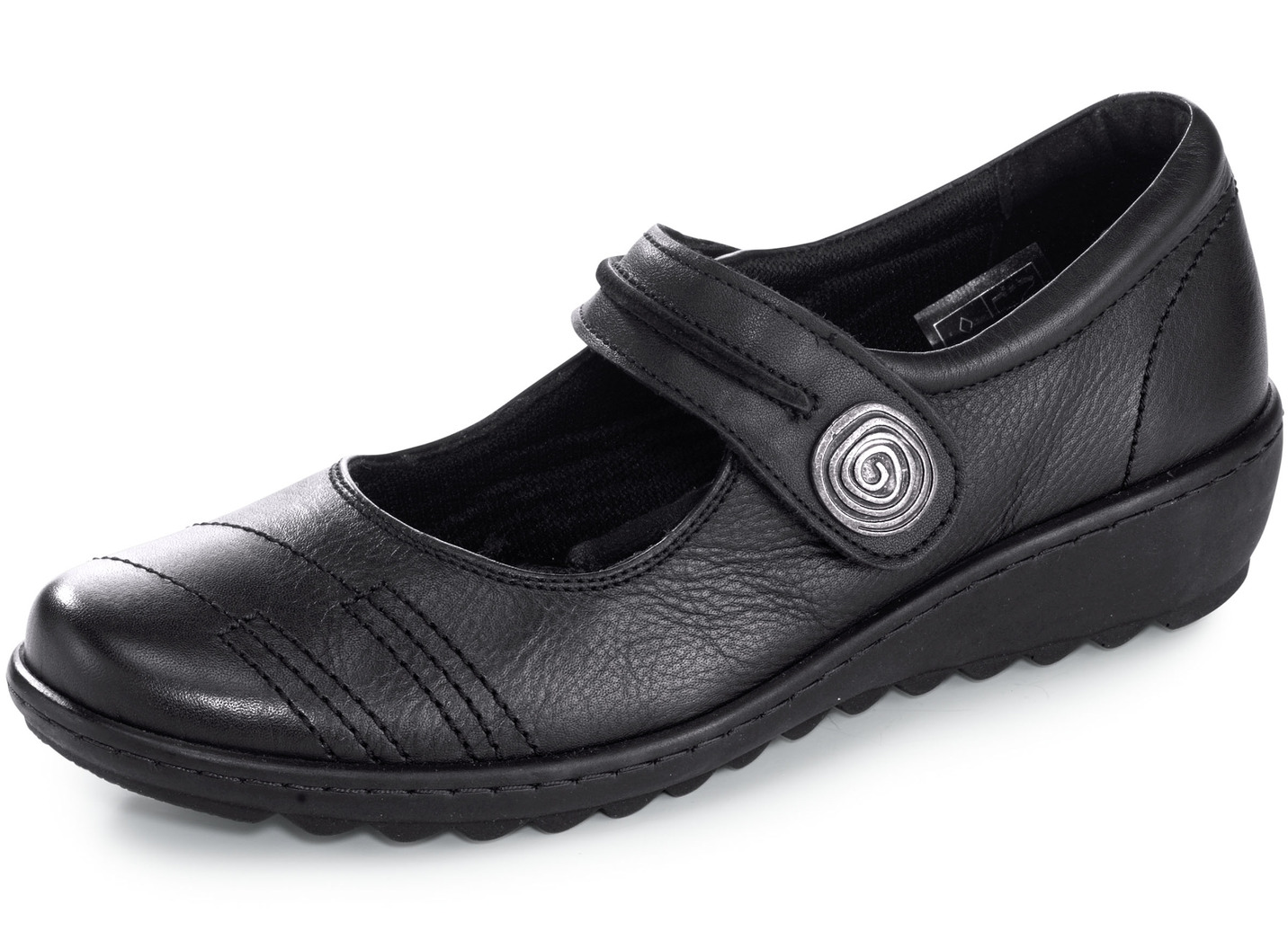 Gemini Slipper aus Rind-Nappaleder, Schwarz, Größe 36 von Gemini