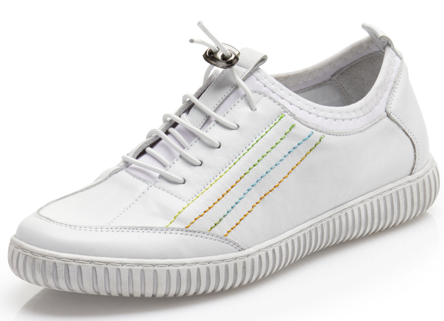 Gemini Sneaker mit elastischem Textilmaterial, Weiss, Größe 37 von Gemini