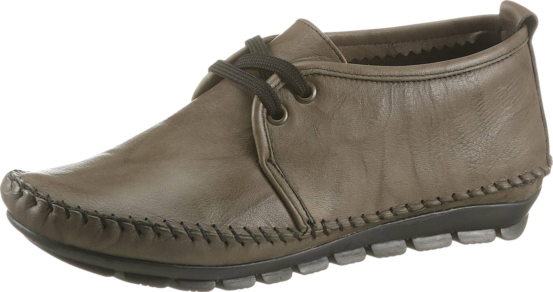 Sieh an! Damen Schnürschuh khaki von Gemini