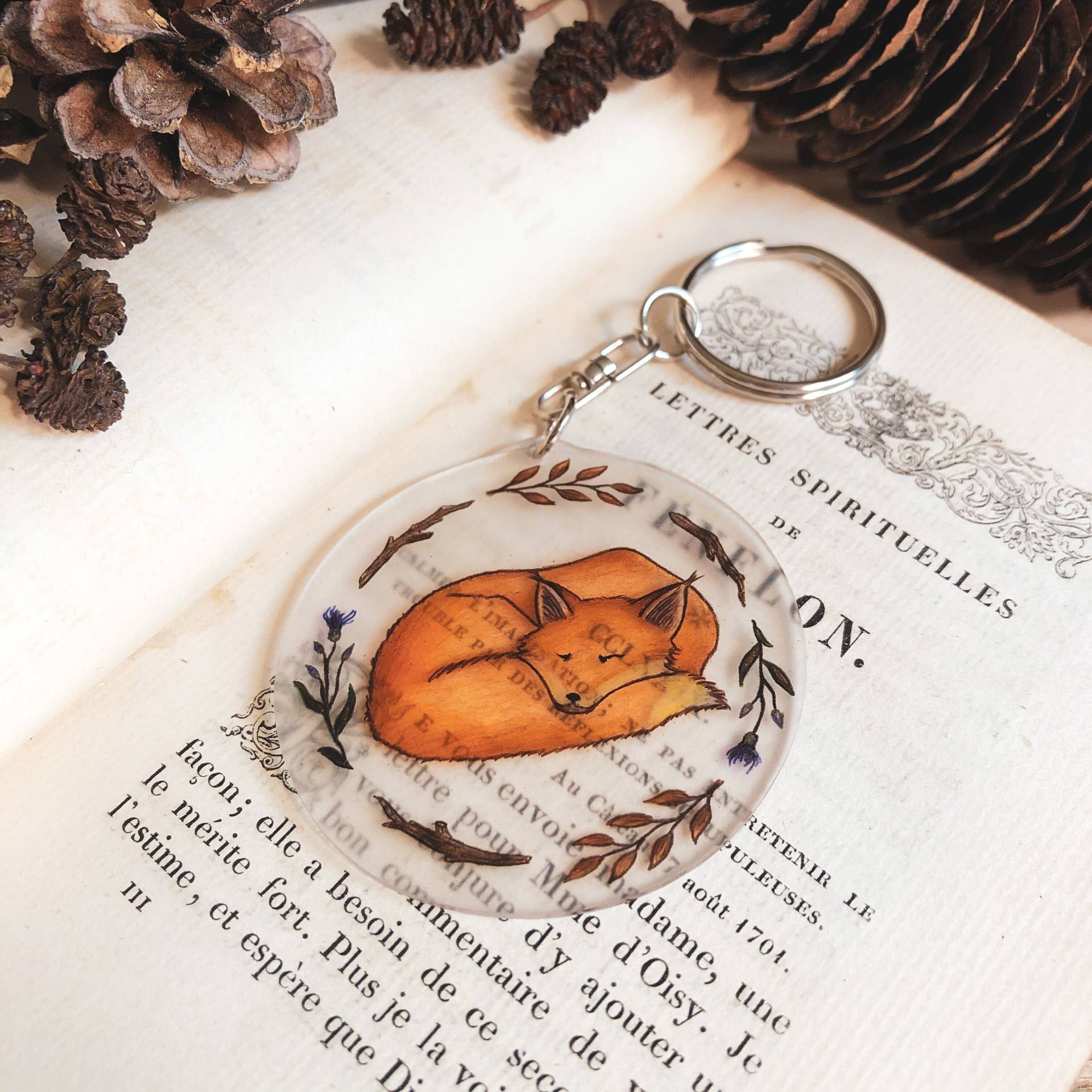 Herbst-Schlüsseltür Fuchs - Autumn Keychain Fox Herbst-Schlüsseltür Fuchs - Autumn Keychain Fox von GeminiMindShop
