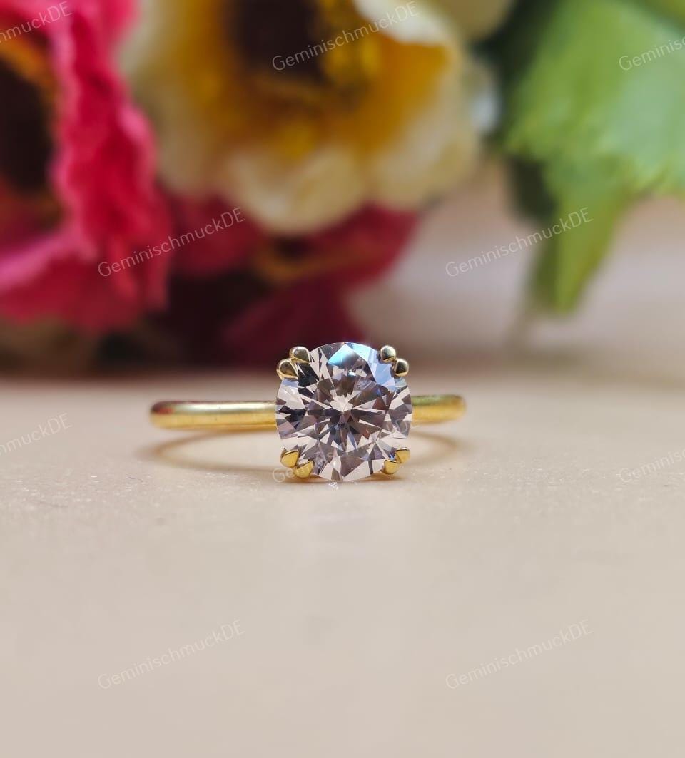 Bestätigen Sie 1, 20 Ct Runde Form Labor Erstellt Diamant 10K Gelbgold Solitär Verlobungsring Für Frauen Braut Ring-Ehering-Vorschlag Ring Bestätigen Sie 1, 20 Ct Runde Form Labor Erstellt Diamant 10K Gelbgold Solitär Verlobungsring Für Frauen Braut Ring-Ehering-Vorschlag Ring von GeminischmuckDE