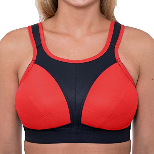GEMM Damen-Sport-BH in Übergröße, hohe Stoßfestigkeit, kein Sprungen, kein Bügeln, große Büsten, inklusive BH-Verlängerung, Fitnessstudio, Yoga, Laufen, Athletik, Workout, Sportbekleidung,rot, 105F GEMM Damen-Sport-BH in Übergröße, hohe Stoßfestigkeit, kein Sprungen, kein Bügeln, große Büsten, inklusive BH-Verlängerung, Fitnessstudio, Yoga, Laufen, Athletik, Workout, Sportbekleidung,rot, 105F von GEMM