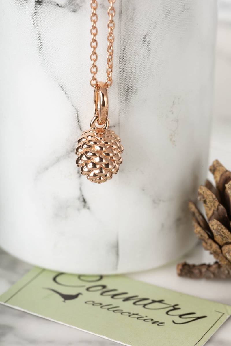 Rosegold Tannenzapfen Anhänger Rosegold Tannenzapfen Anhänger von GemmaJJewellery