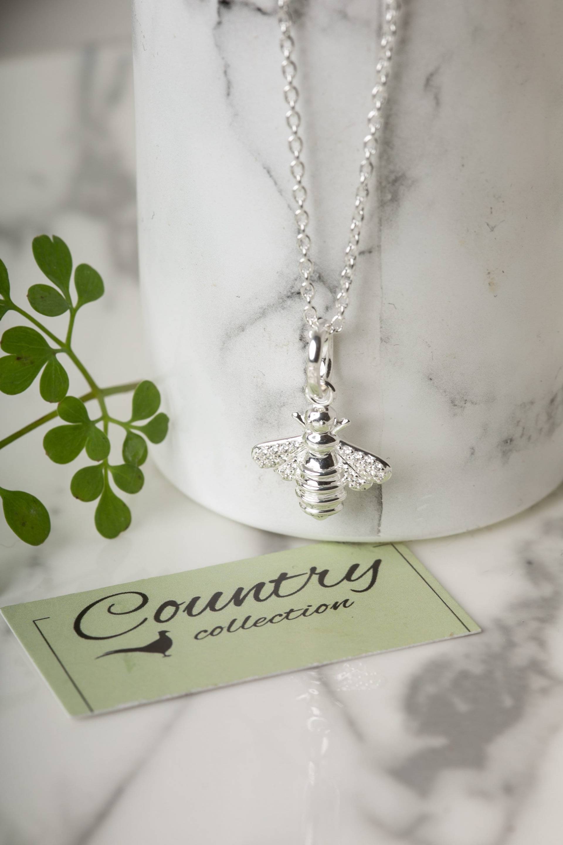 sterling Silber Bienen-Anhänger Mit Zirkonia-Flügeln von GemmaJJewellery