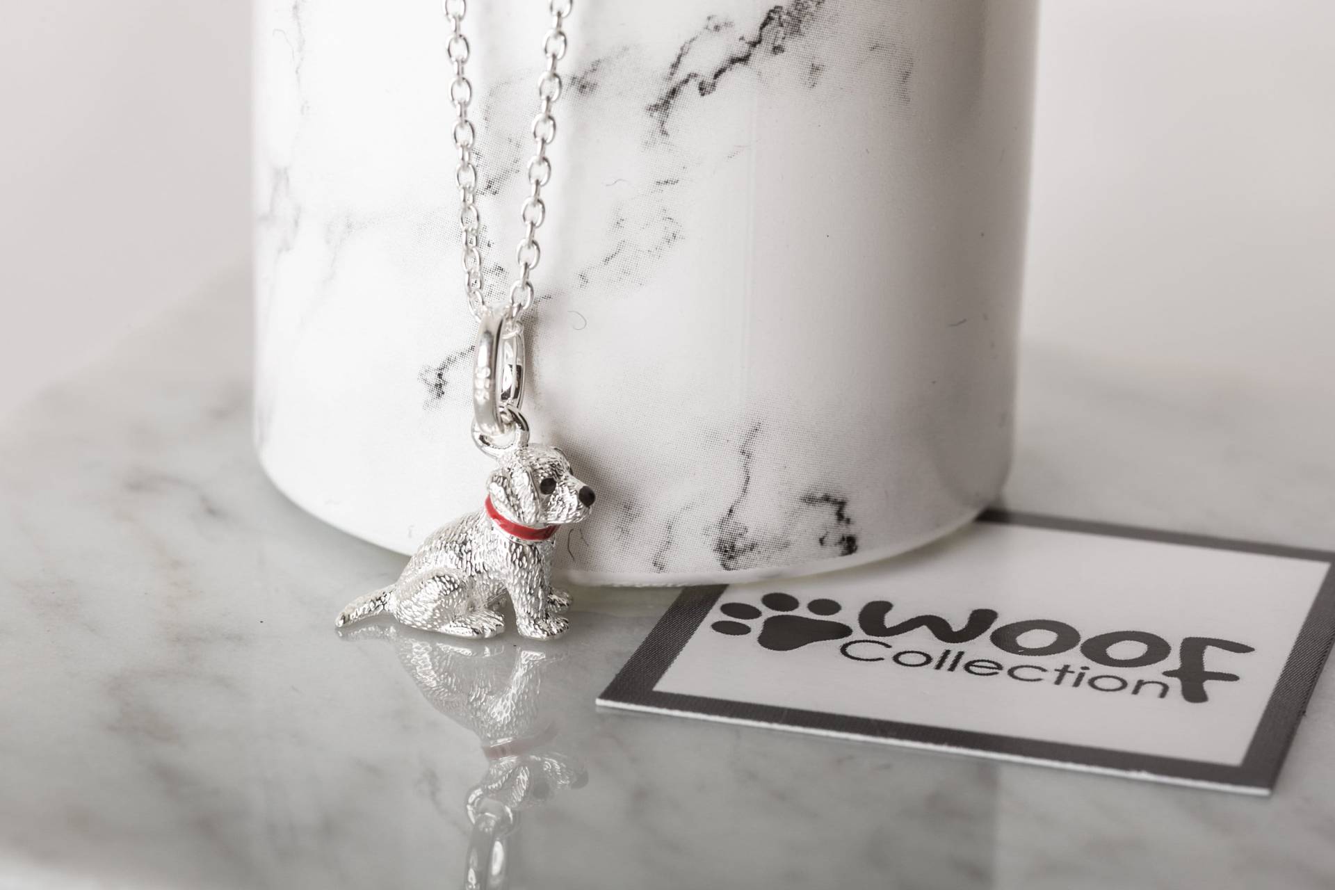 sterling Silber Labrador-Welpe Charme Hund Erinnerungsanhänger von GemmaJJewellery
