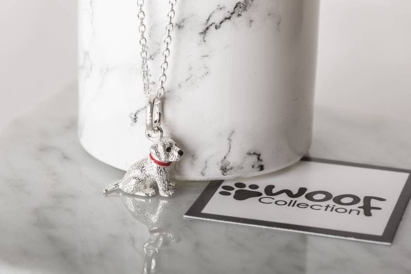 sterling Silber Labrador-Welpe Charme Hund Erinnerungsanhänger sterling Silber Labrador-Welpe Charme Hund Erinnerungsanhänger von GemmaJJewellery