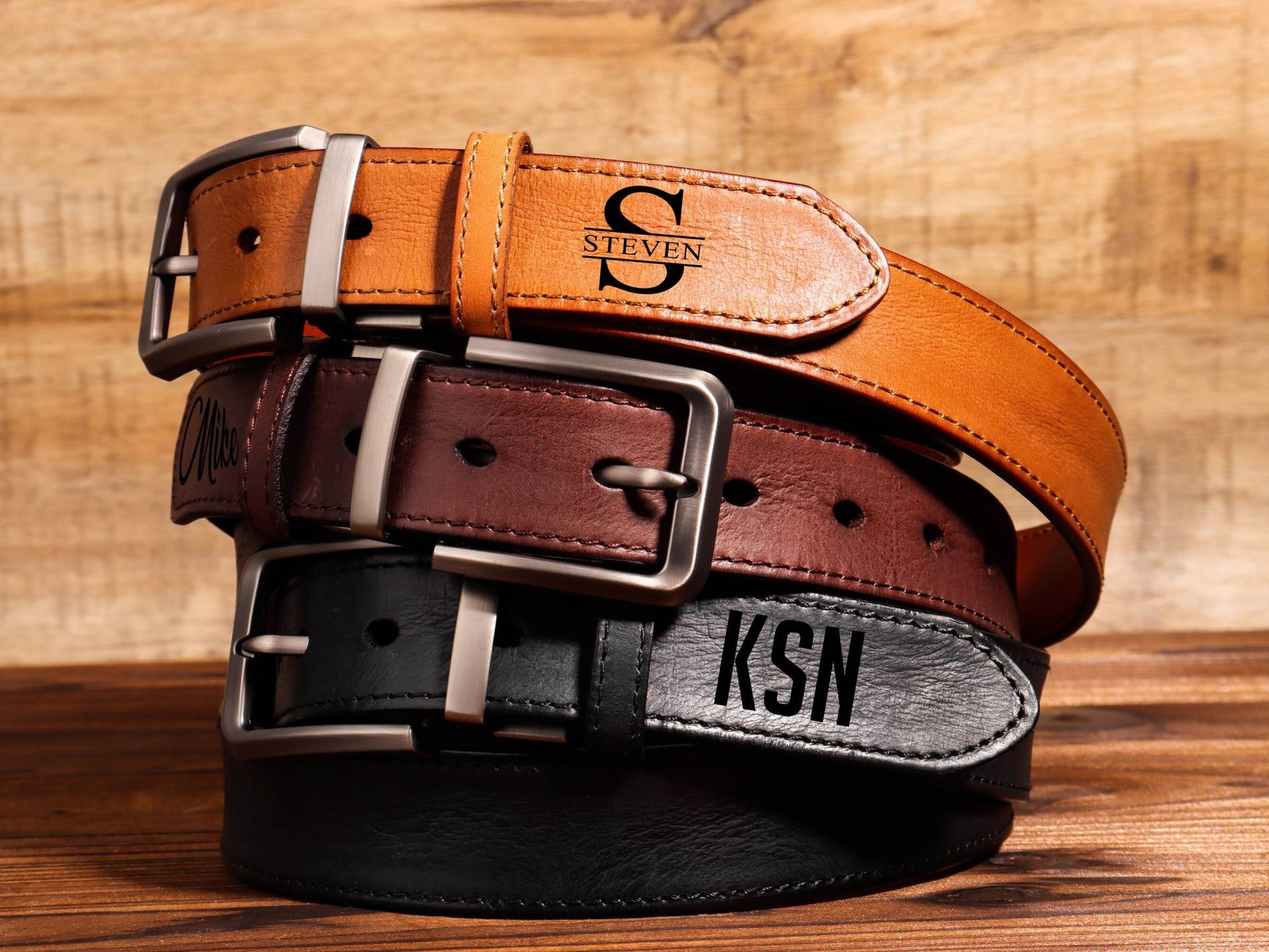 Custom Leather Belt For Dady, Father's Day Gift Boyfriend, Unique Husband, Personalized Anniversary, Handmade Custom Leather Belt For Dady, Father's Day Gift Boyfriend, Unique Husband, Personalized Anniversary, Handmade von GemmaShopStudio