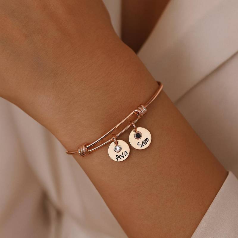 Personalisiertes Geburtsstein Armband, Mütter Benutzerdefinierte Armband Mit Namen Der Kinder, Armreif Geburtsstein, Großmutter Geschenk von Gemnotic