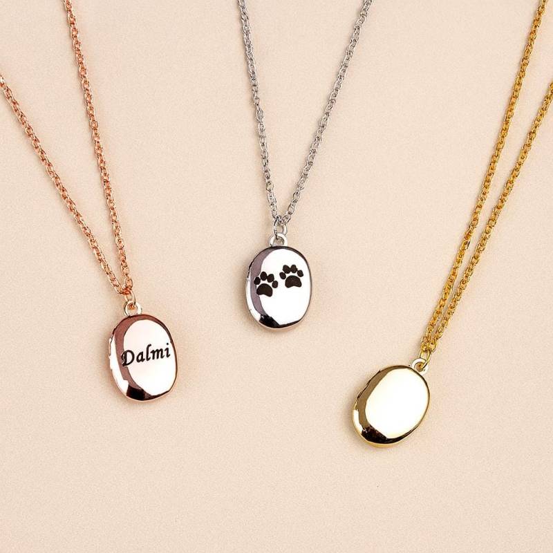 Winzige Medaillon Halskette Silber Roségold Oder Vergoldet Oval Halskette, Kleines Gravierte Personalisierte Benutzerdefinierte Mutter Geschenk von Gemnotic