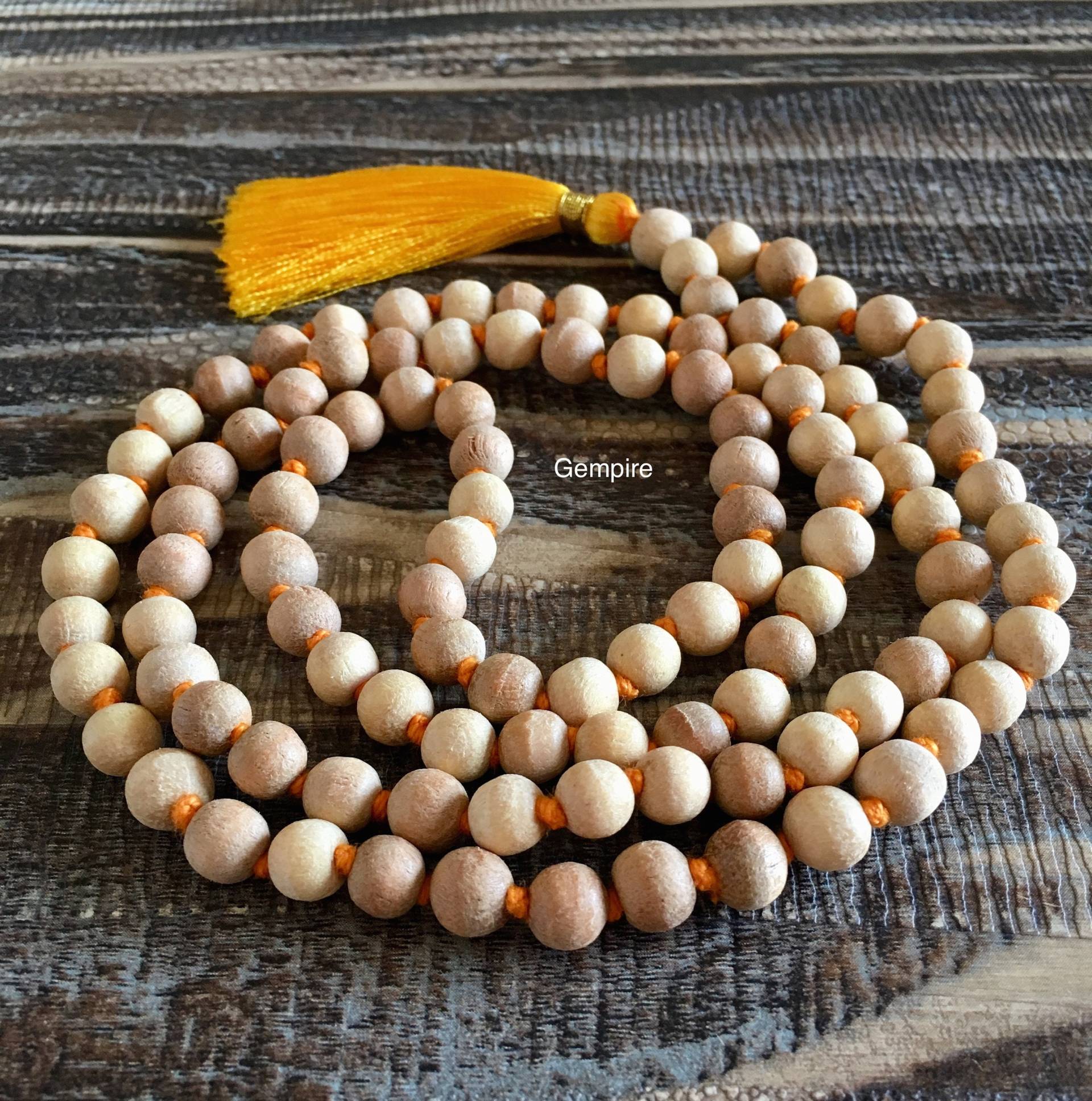 Meditation Mala Set Mit 10 Holzperlen - 108 Holz Rosenkranz 8 Mm Geknüpft/Perlen Lose Ware Holzperle Prayer Halskette Meditation Mala Set Mit 10 Holzperlen - 108 Holz Rosenkranz 8 Mm Geknüpft/Perlen Lose Ware Holzperle Prayer Halskette von GempireIN