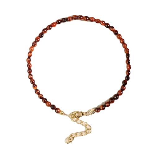 Gems_Hub Vergoldetes Armband mit braunen glatten Tigeraugen-Perlen, rund, 3 mm, 17,8 cm, verstellbar, für Damen und Herren | FIZA_LINK_06434, 7 inch Adjustable, Messing Edelstein Messing Edelstein Gems_Hub Vergoldetes Armband mit braunen glatten Tigeraugen-Perlen, rund, 3 mm, 17,8 cm, verstellbar, für Damen und Herren | FIZA_LINK_06434, 7 inch Adjustable, Messing Edelstein Messing Edelstein von Gems_Hub