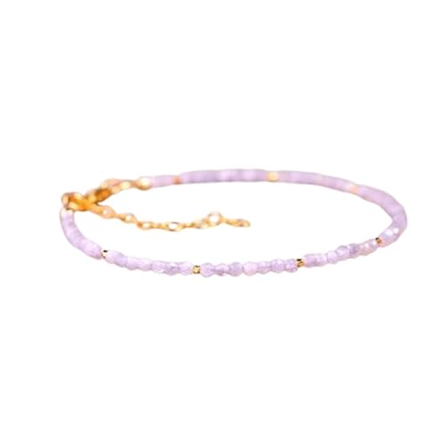 Gems_Hub Vergoldetes Armband mit grauen, facettierten Kunzit-Perlen – Rondelle 2 mm – 17,8 cm verstellbar – für Damen und Herren | FIZA_LINK_03937, 7 inch Adjustable, Messing Edelstein Messing Gems_Hub Vergoldetes Armband mit grauen, facettierten Kunzit-Perlen – Rondelle 2 mm – 17,8 cm verstellbar – für Damen und Herren | FIZA_LINK_03937, 7 inch Adjustable, Messing Edelstein Messing von Gems_Hub